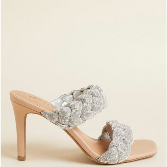 Torrid embellished heel sandals size 7.5W - Picture 7 of 9